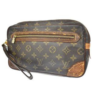 LOUIS VUITTON Clutch Marly Dragonne GM – Elhusuba